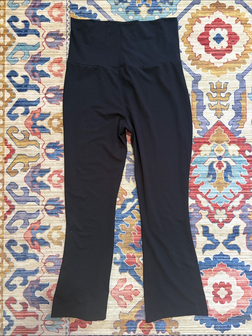 Hatch Black High-Waist cropped Flare Leggings for pregnancy and beyond!